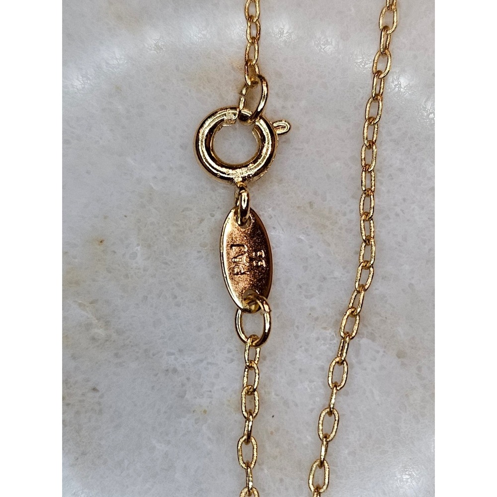 Gold Tone Round Faceted‎ Crystal Pendant Necklace Fashion Jewelry - Picture 6 of 8